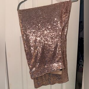 Rose gold Sequin pants